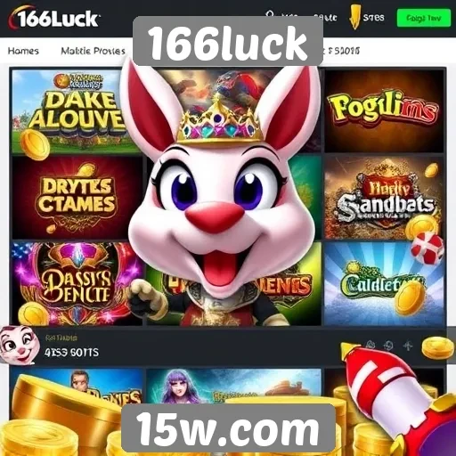 Jogos populares e categorias oferecidas no 166luck