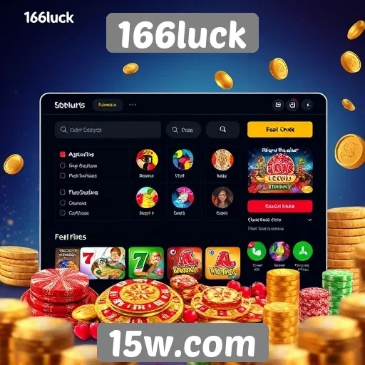 Análise da interface do usuário do site 166luck